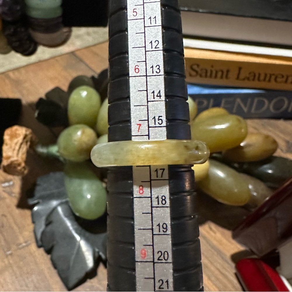 Thin Burmese Jade Stackable Ring - image 4